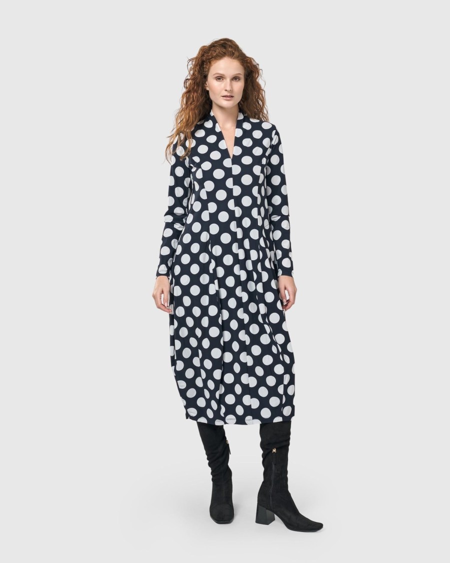 ALEMBIKA Piper Cocoon Dress, Circles