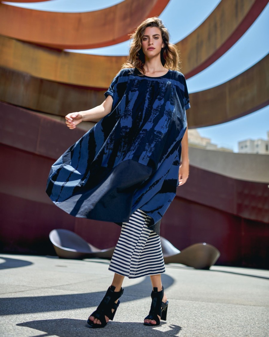 ALEMBIKA Urban Streets Muumuu Dress, Navy