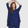 ALEMBIKA Essential Oversized Trapeze Top, Royal Blue