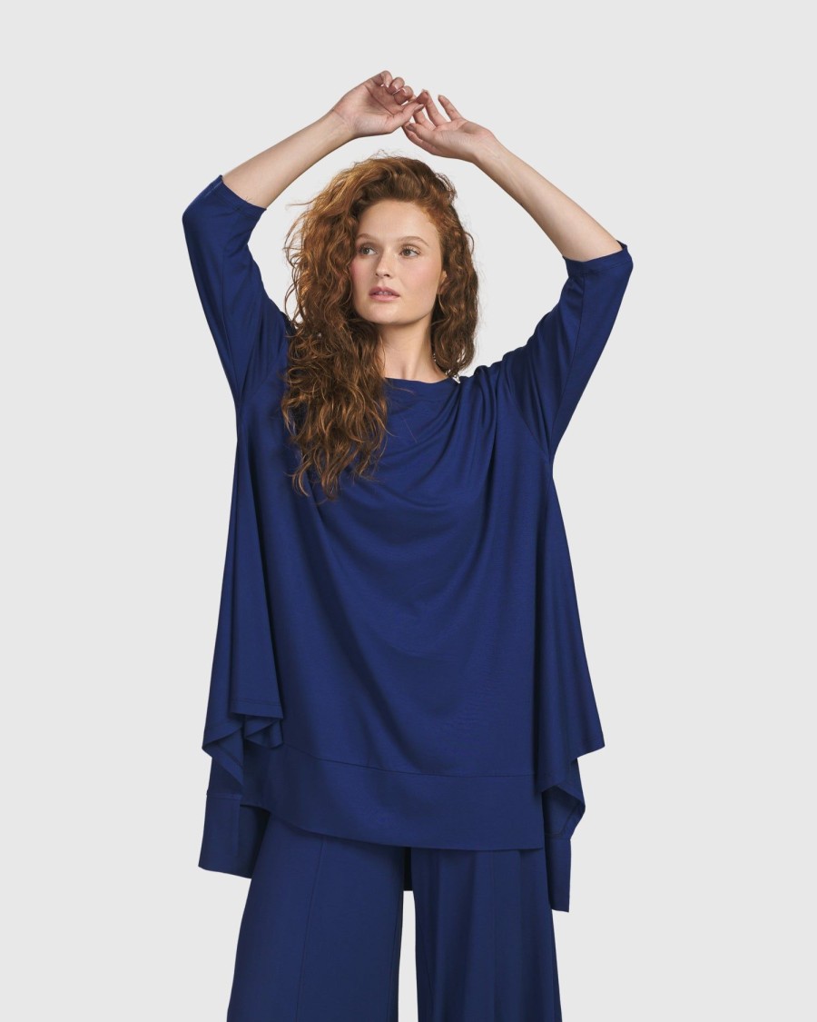 ALEMBIKA Essential Oversized Trapeze Top, Royal Blue