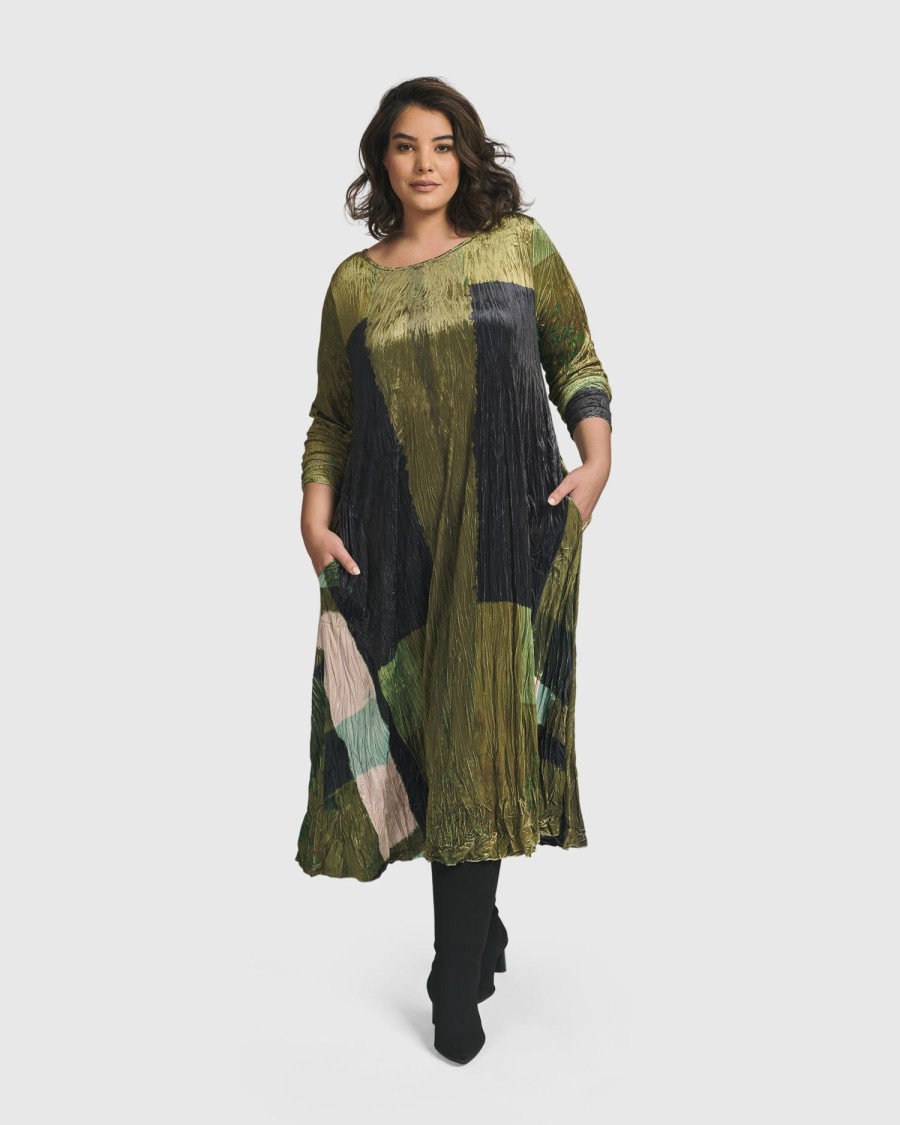 ALEMBIKA Al Fresco Maxi Dress, Olive