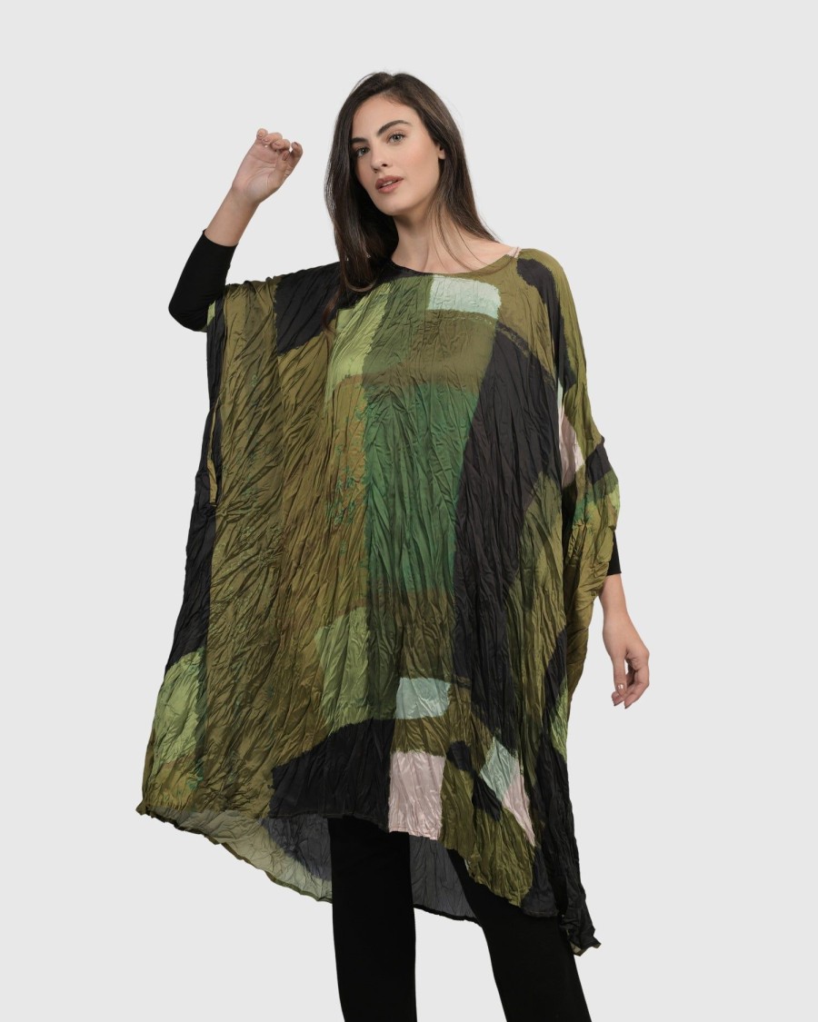 ALEMBIKA Al Fresco Muumuu Dress, Olive