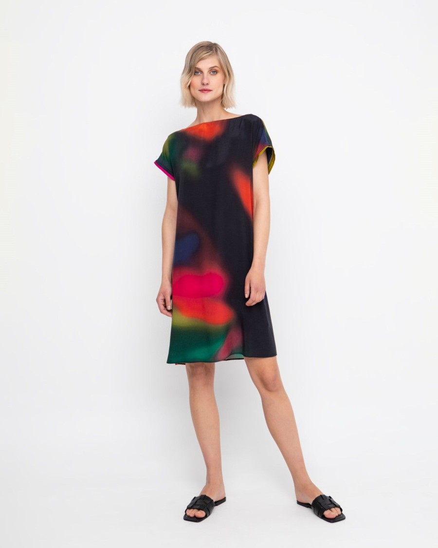 ALEMBIKA Ozai N Ku Northern Lights Shift Dress, Fall