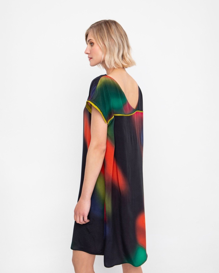 ALEMBIKA Ozai N Ku Northern Lights Shift Dress, Fall