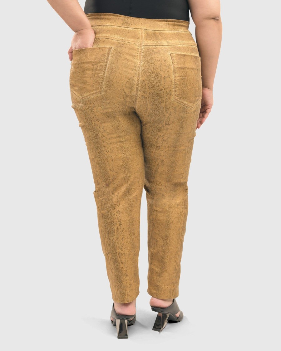 ALEMBIKA Leo Iconic Stretch Jeans, Honey 1X-3X