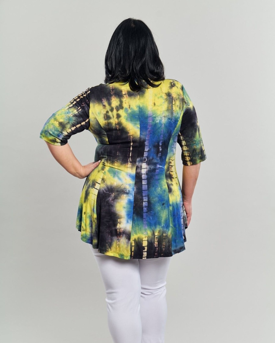 ALEMBIKA Dreamy V-Neck Top, Tie Dye