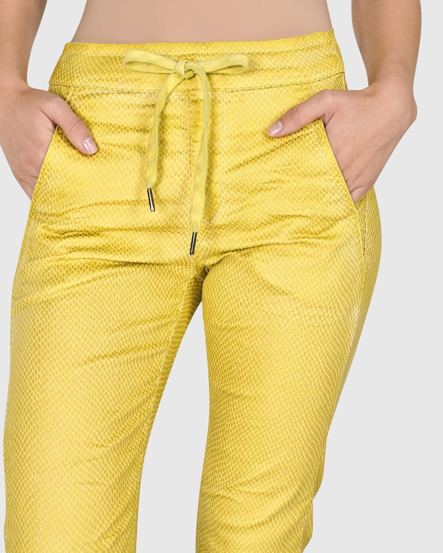 ALEMBIKA Iconic Stretch Jeans, Honey Snake