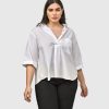 ALEMBIKA Urban Chloe A-Line Blouse, White