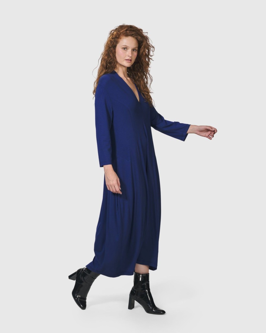 ALEMBIKA Essential Cocoon Dress, Royal Blue