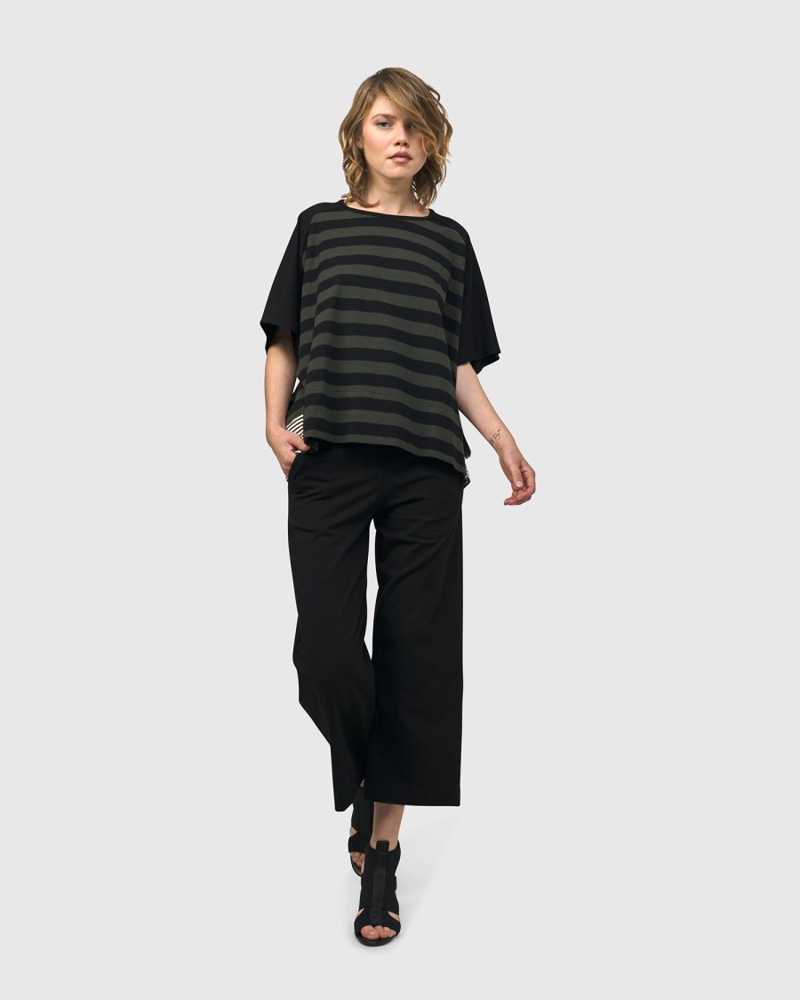 ALEMBIKA Urban Splice Boxy Tee, Stripes