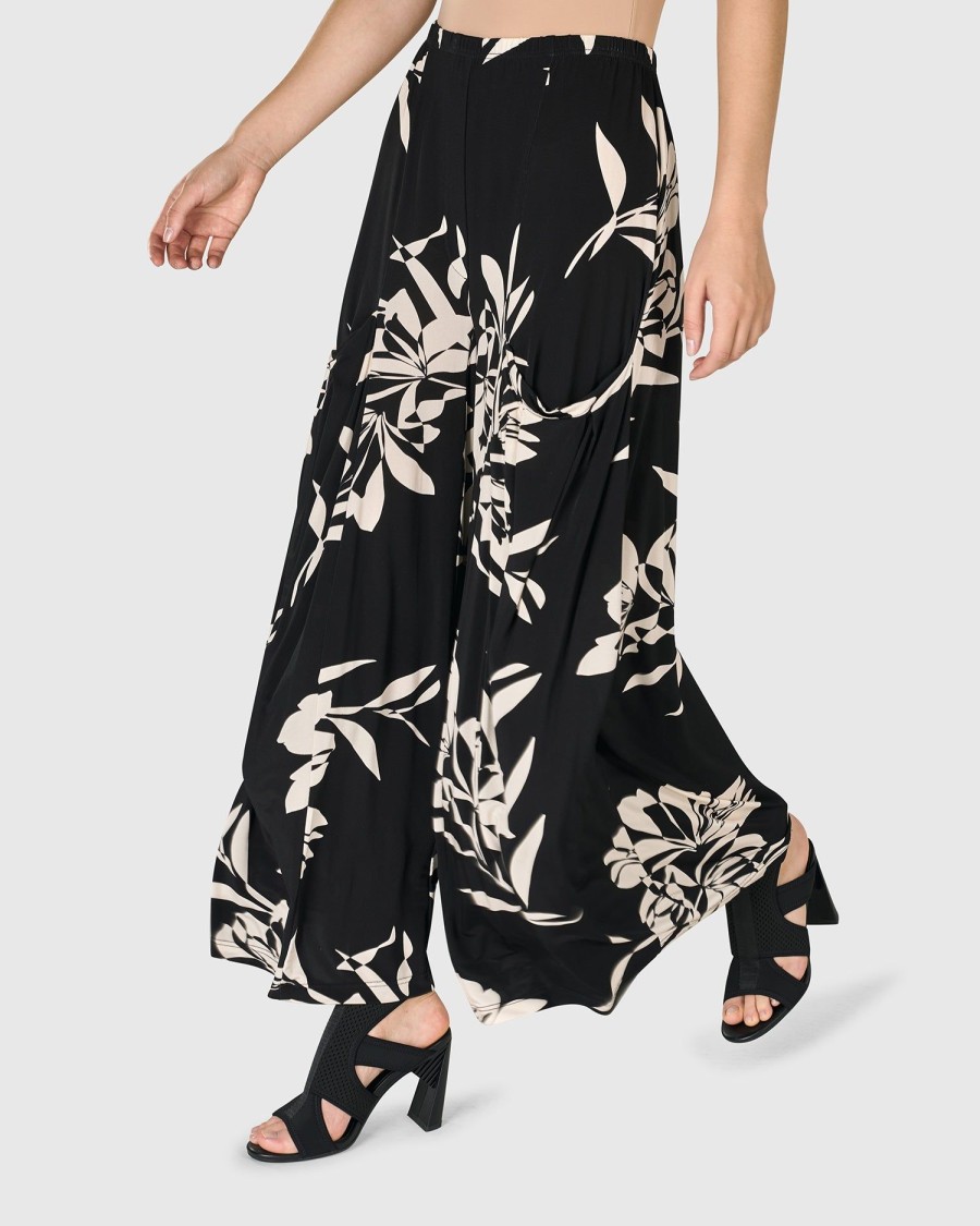 ALEMBIKA Benedetta Palazzo Pants, Floral