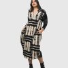 ALEMBIKA Chicha Cocoon Dress, Savanna