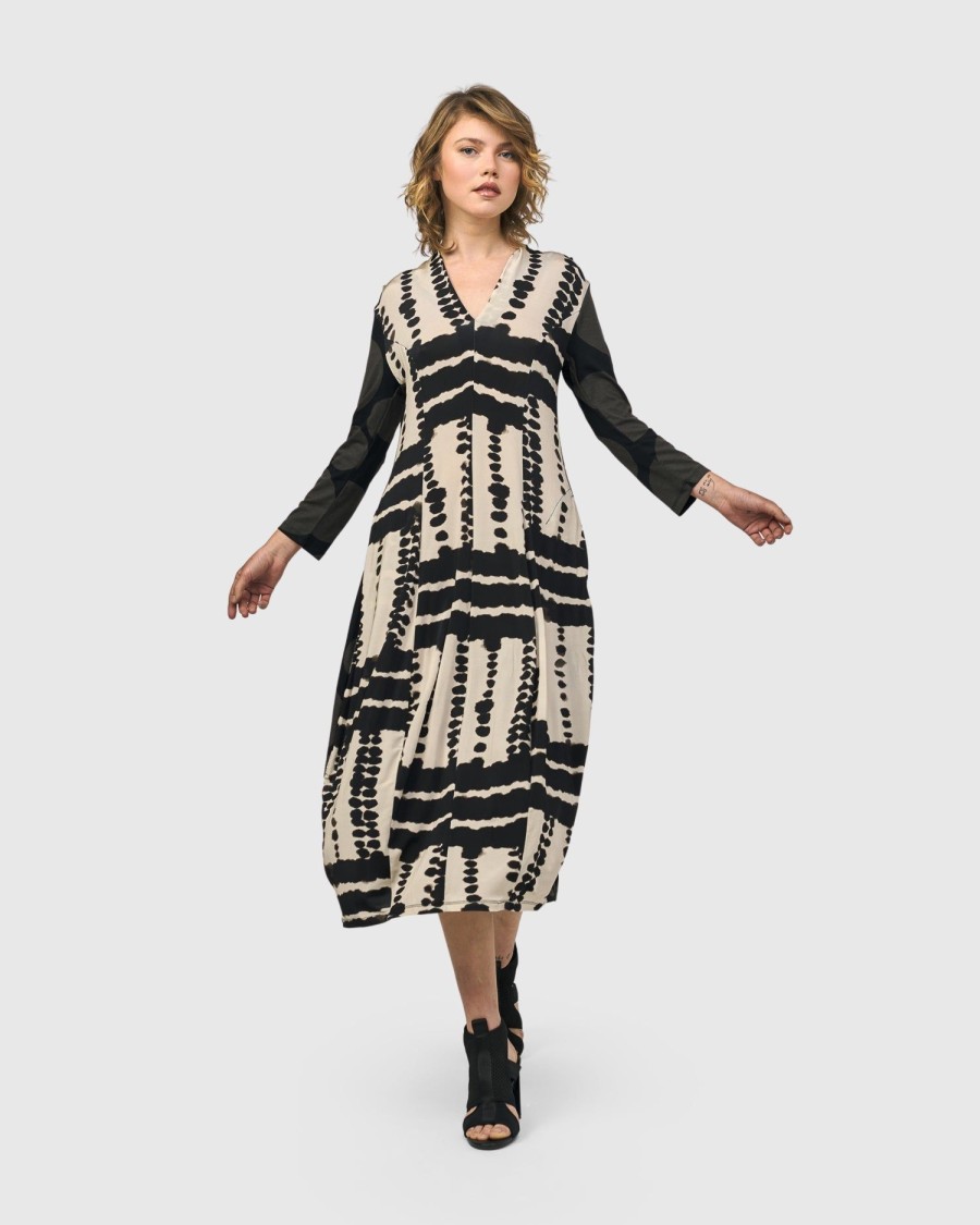 ALEMBIKA Chicha Cocoon Dress, Savanna