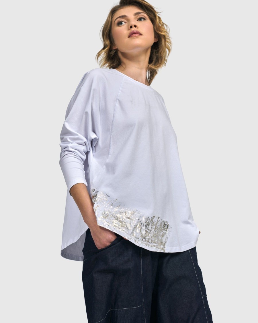 ALEMBIKA Sacramento Relaxed Top, White