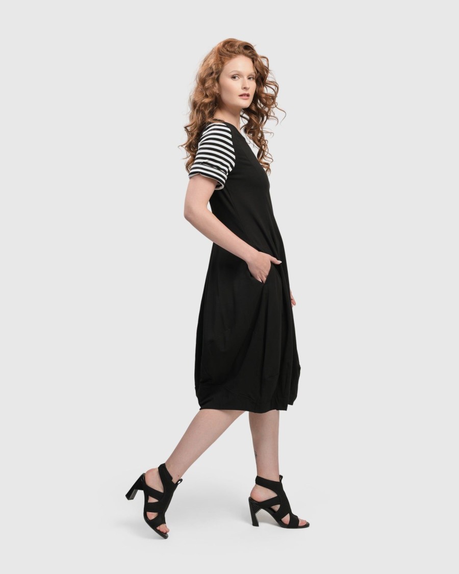 ALEMBIKA Urban Daytime Cocoon Dress, Stripes