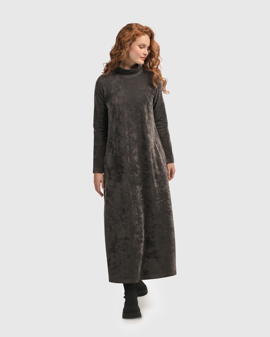 ALEMBIKA Urban Secret Crush Maxi Dress, Mink