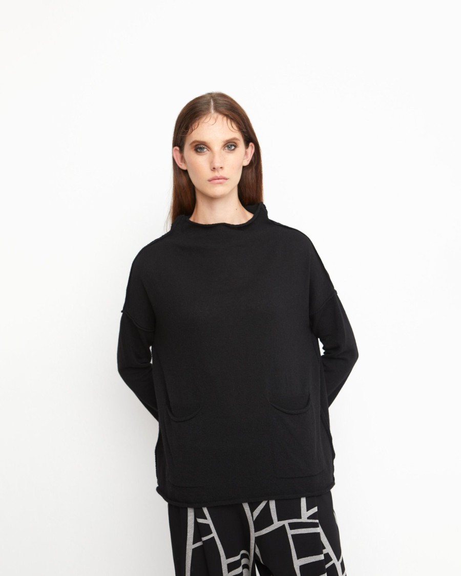 ALEMBIKA Ozai N Ku Techie Sweater Top, Black