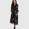 ALEMBIKA Drinks-On-Me Maxi Shirt Dress, Floral