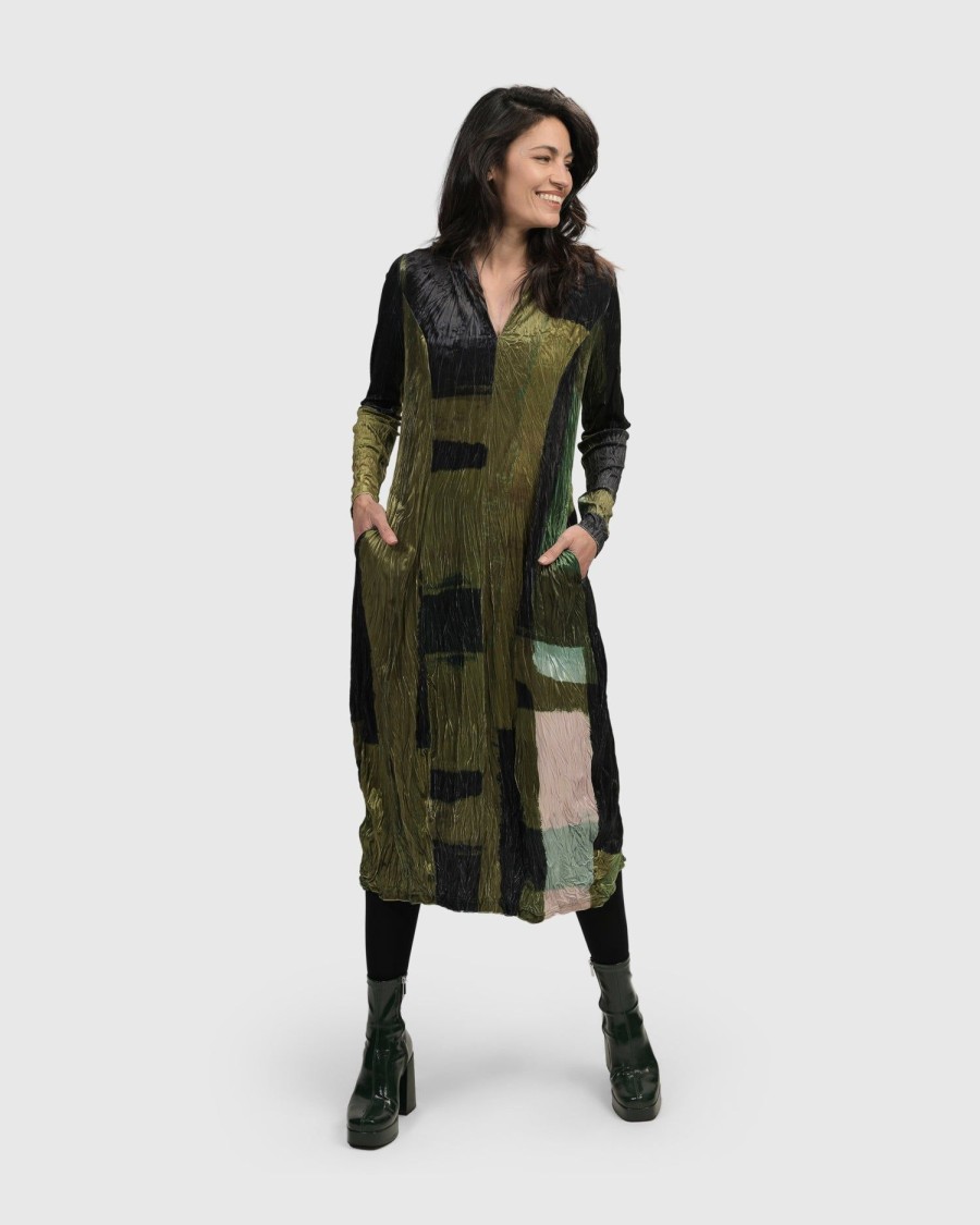 ALEMBIKA Al Fresco Cocoon Dress, Olive