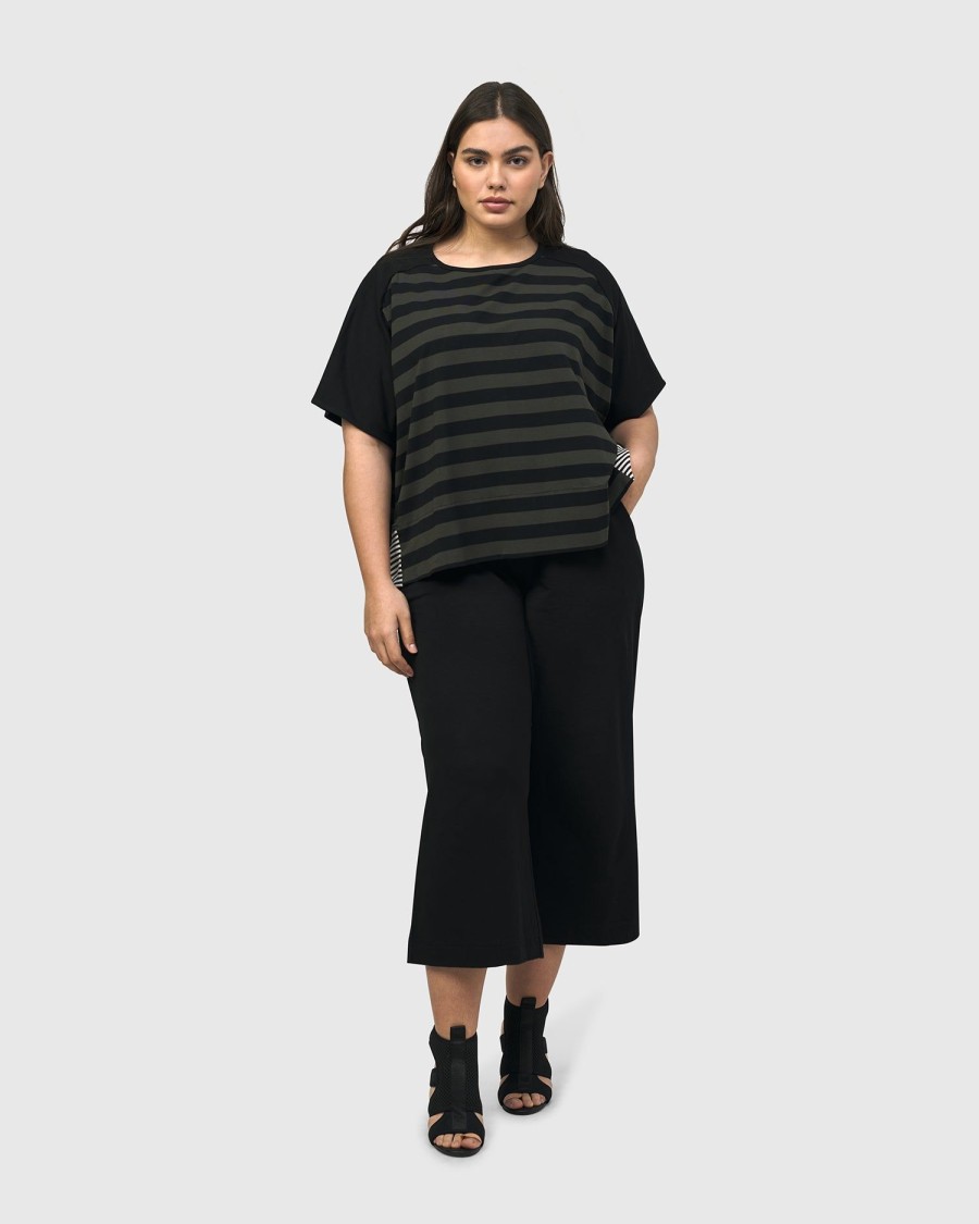 ALEMBIKA Urban Splice Boxy Tee, Stripes