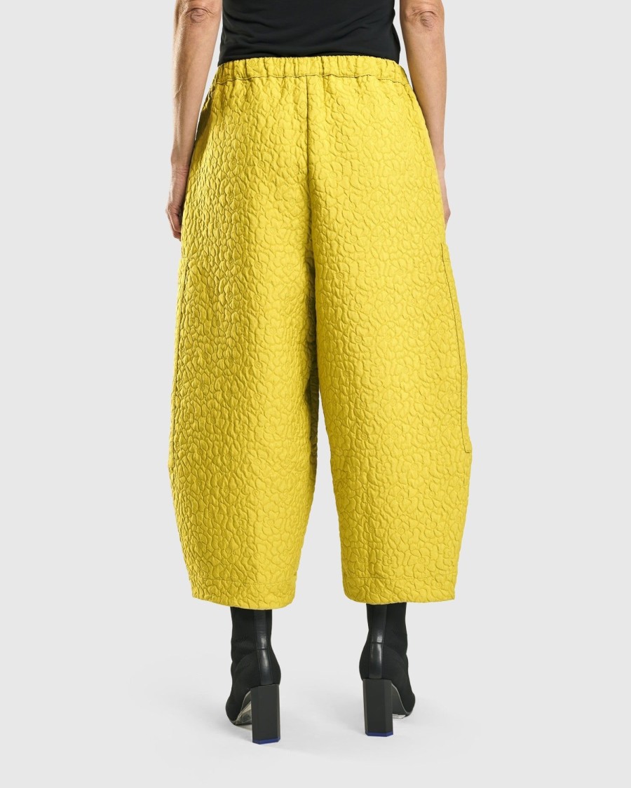 ALEMBIKA Jacquard Tapestry Pants, Yellow