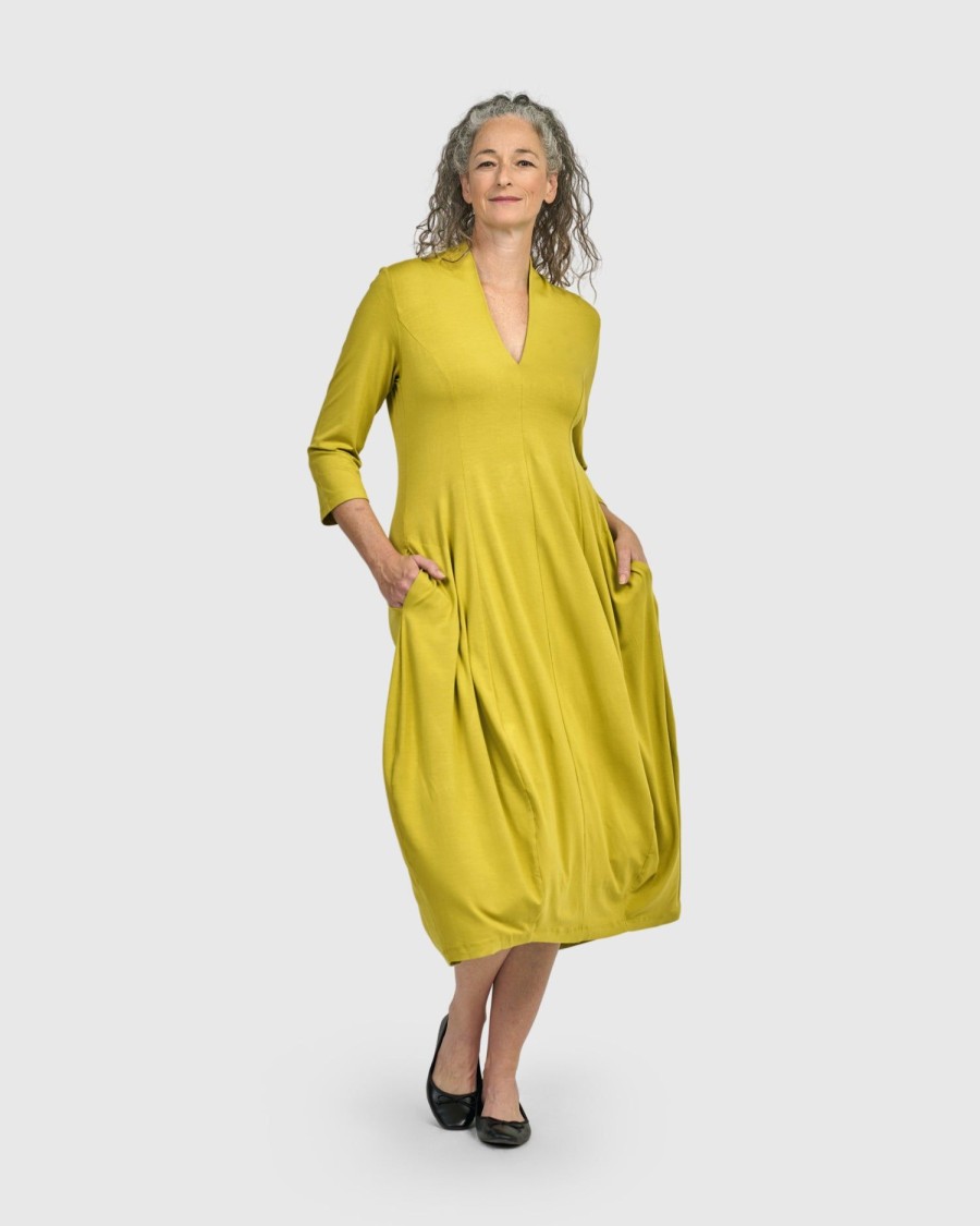 ALEMBIKA Essential Cocoon Dress, Lime