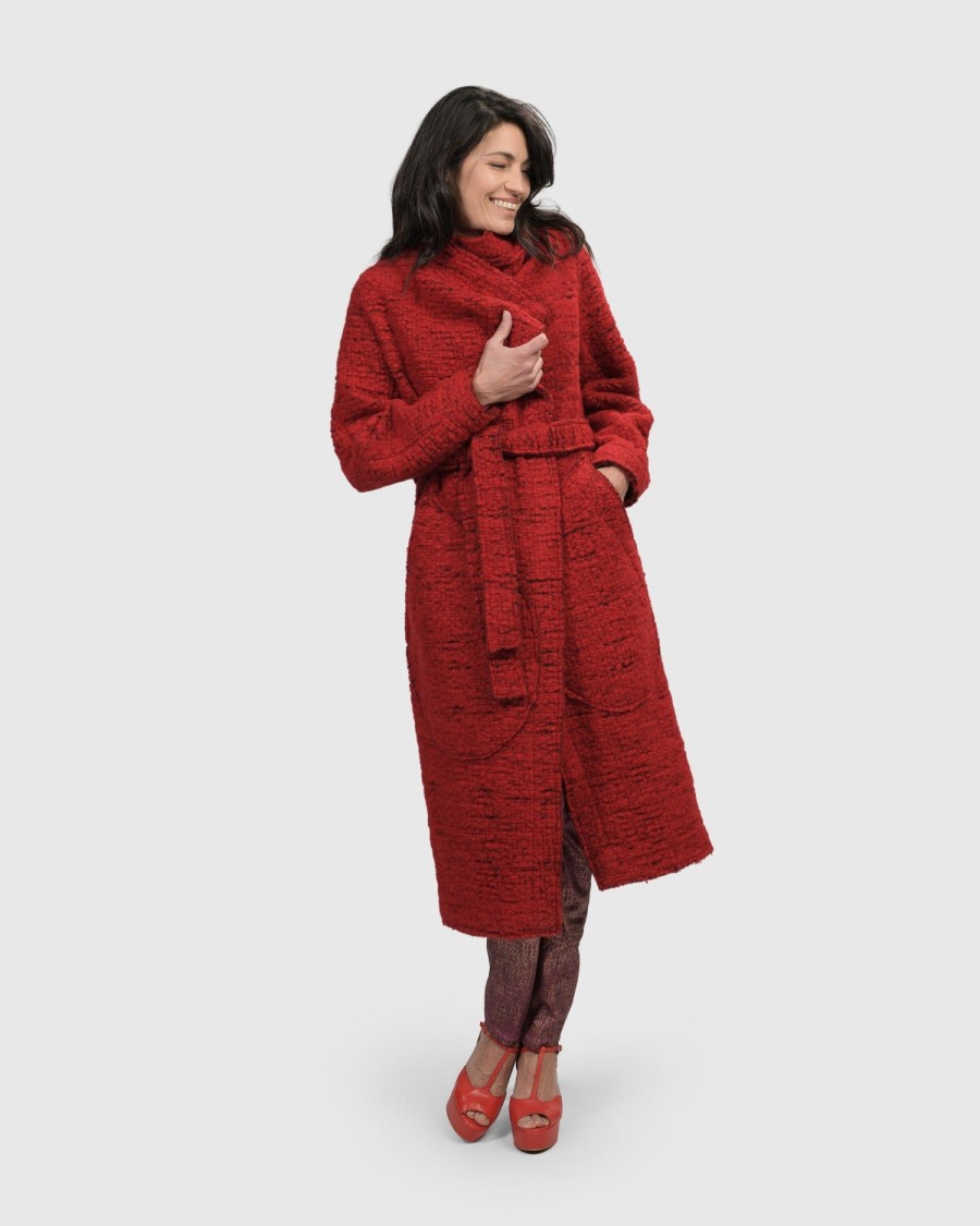 ALEMBIKA Leading Lady Coat, Scarlet