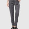 ALEMBIKA Pinstripe Iconic Stretch Jeans, Navy Wash