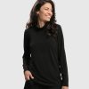 ALEMBIKA Essential Ultimate Turtleneck Top, Black