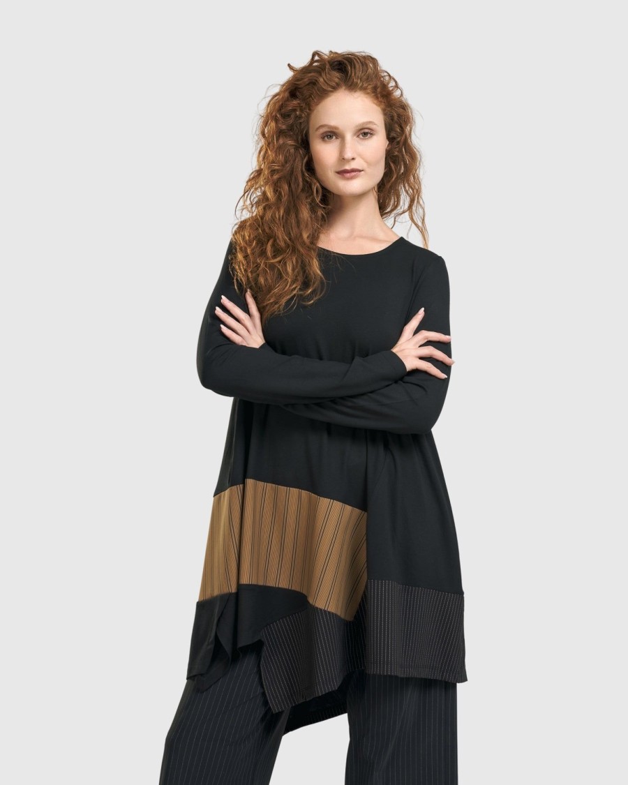 ALEMBIKA Sequoia Swing Tunic Top, Coffee