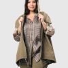 ALEMBIKA Soft Twill Drawstring Vest, Khaki