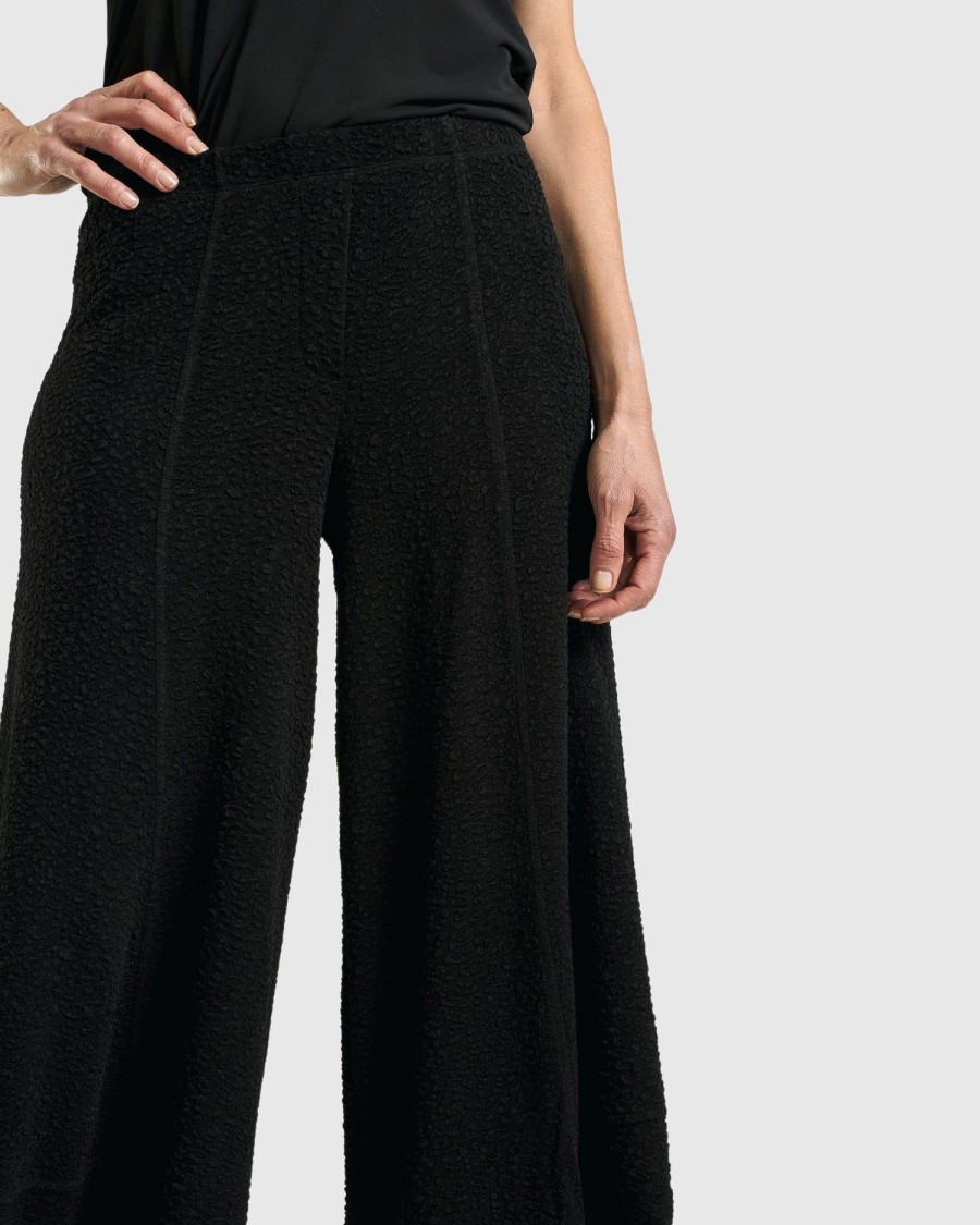 ALEMBIKA Jacquard Punto Pants, Black