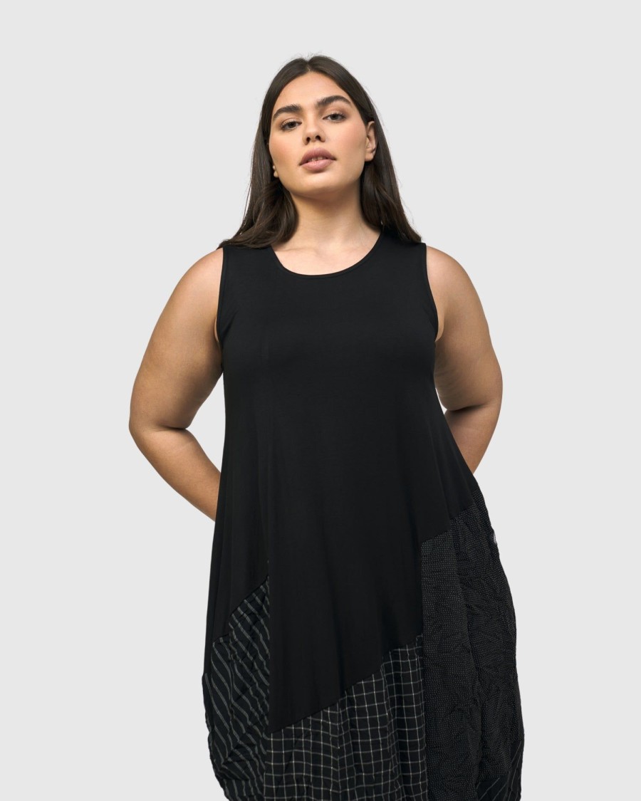 ALEMBIKA Hestia Sleeveless Cocoon Dress, Mix