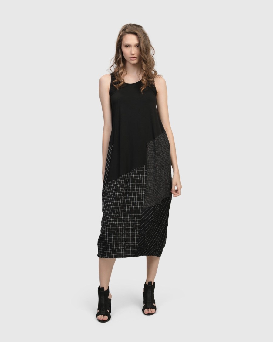 ALEMBIKA Hestia Sleeveless Cocoon Dress, Mix