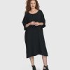 ALEMBIKA Oasis T-Shirt Dress, Black