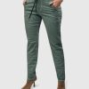 ALEMBIKA Pinstripe Iconic Stretch Jeans, Teal