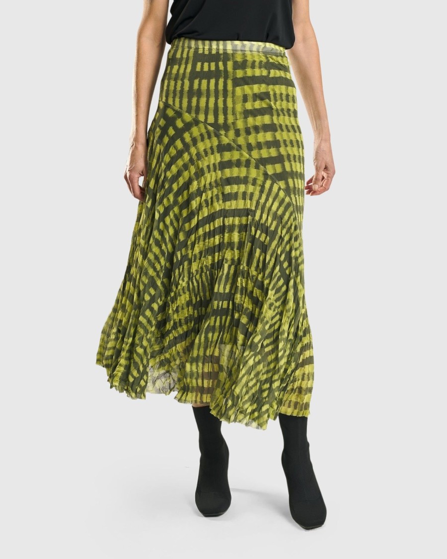 ALEMBIKA Bohemia Swing Skirt, Yellow