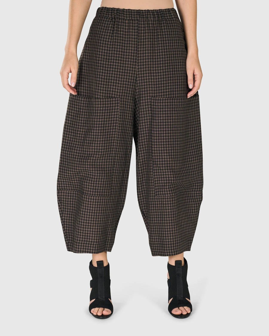 ALEMBIKA Pisco Balloon Pants, Plaid