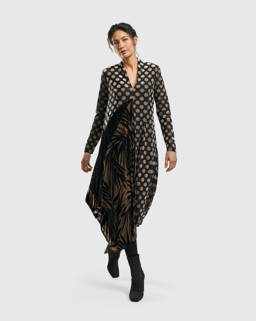 ALEMBIKA Equinox Cocoon Dress, Gold