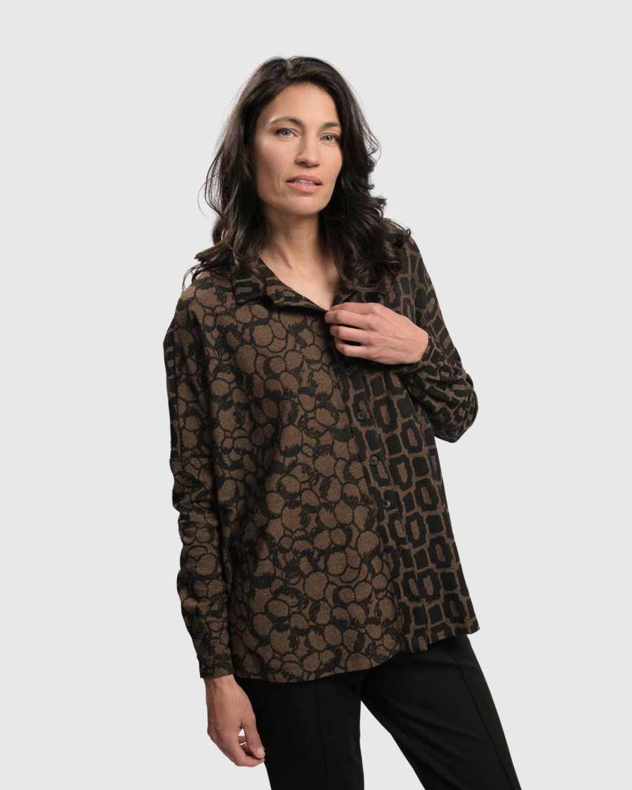 ALEMBIKA Unstoppable Oversized Cardigan, Coffee