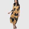 ALEMBIKA Island Cocoon Dress, Gold