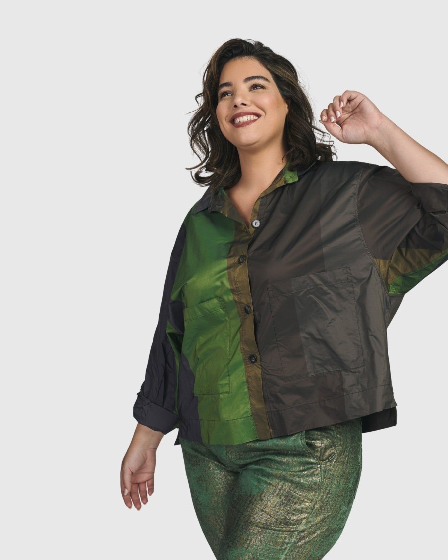 ALEMBIKA Deluxe Boxy Shirt, Forest