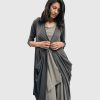 ALEMBIKA Essential Draped Cocoon Jacket, Grey