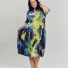 ALEMBIKA Carla Cocoon Midi Dress, Tie Dye