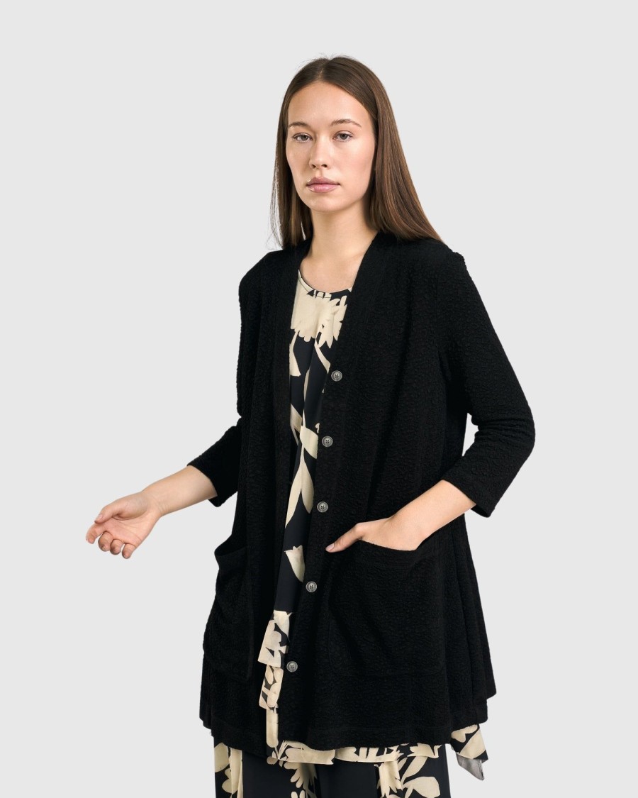 ALEMBIKA Granite Cardi Jacket, Black