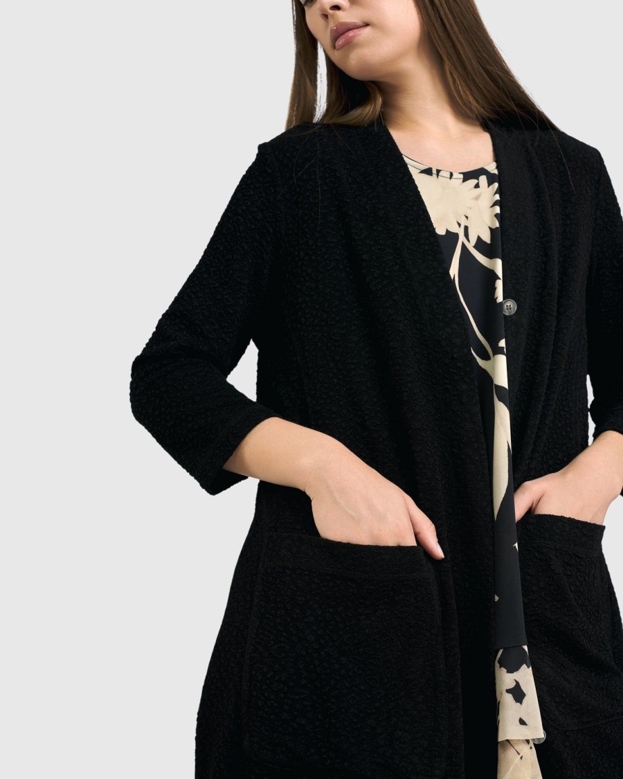 ALEMBIKA Granite Cardi Jacket, Black