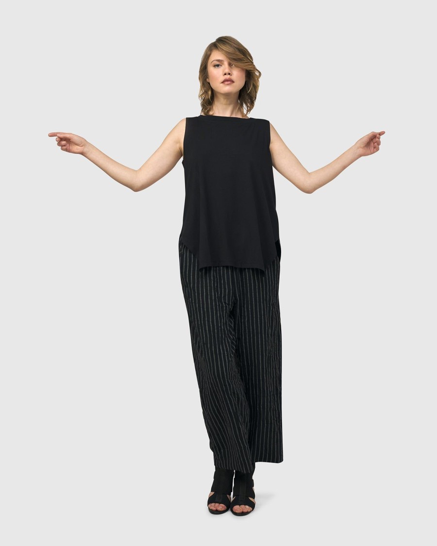 ALEMBIKA Thera Relaxed Straight Leg Pants, Stripes