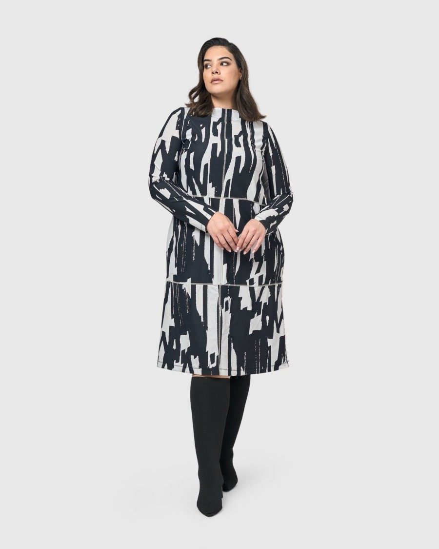 ALEMBIKA Cyber Boxy Dress, Brush