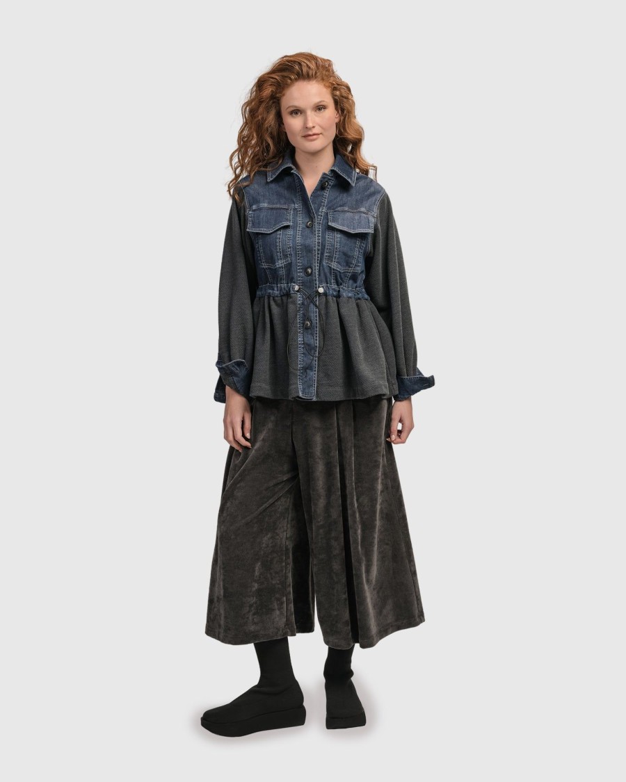 ALEMBIKA Urban Strut Ruched Jacket, Denim