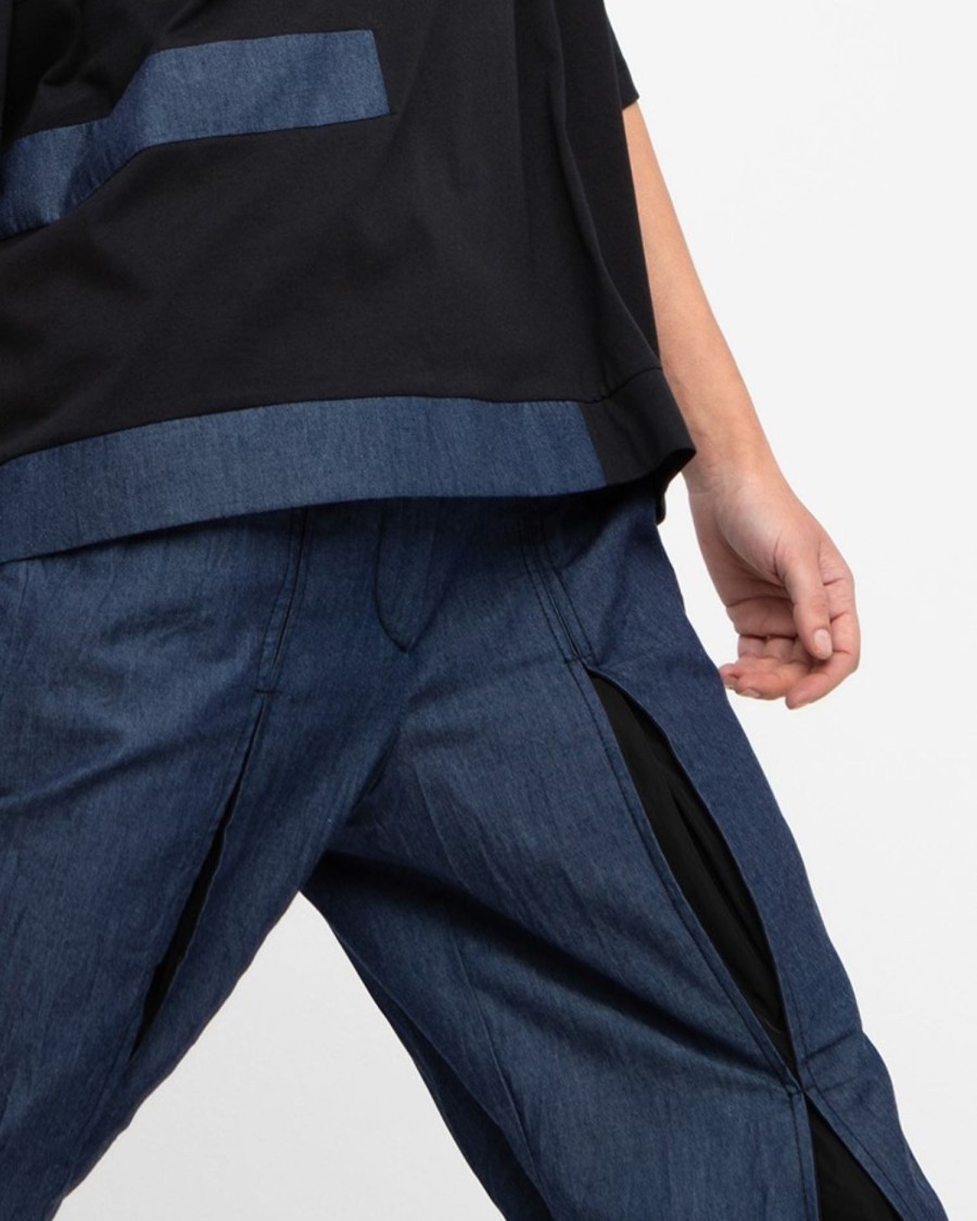 ALEMBIKA Ozai N Ku Secret Seam Trousers, Denim